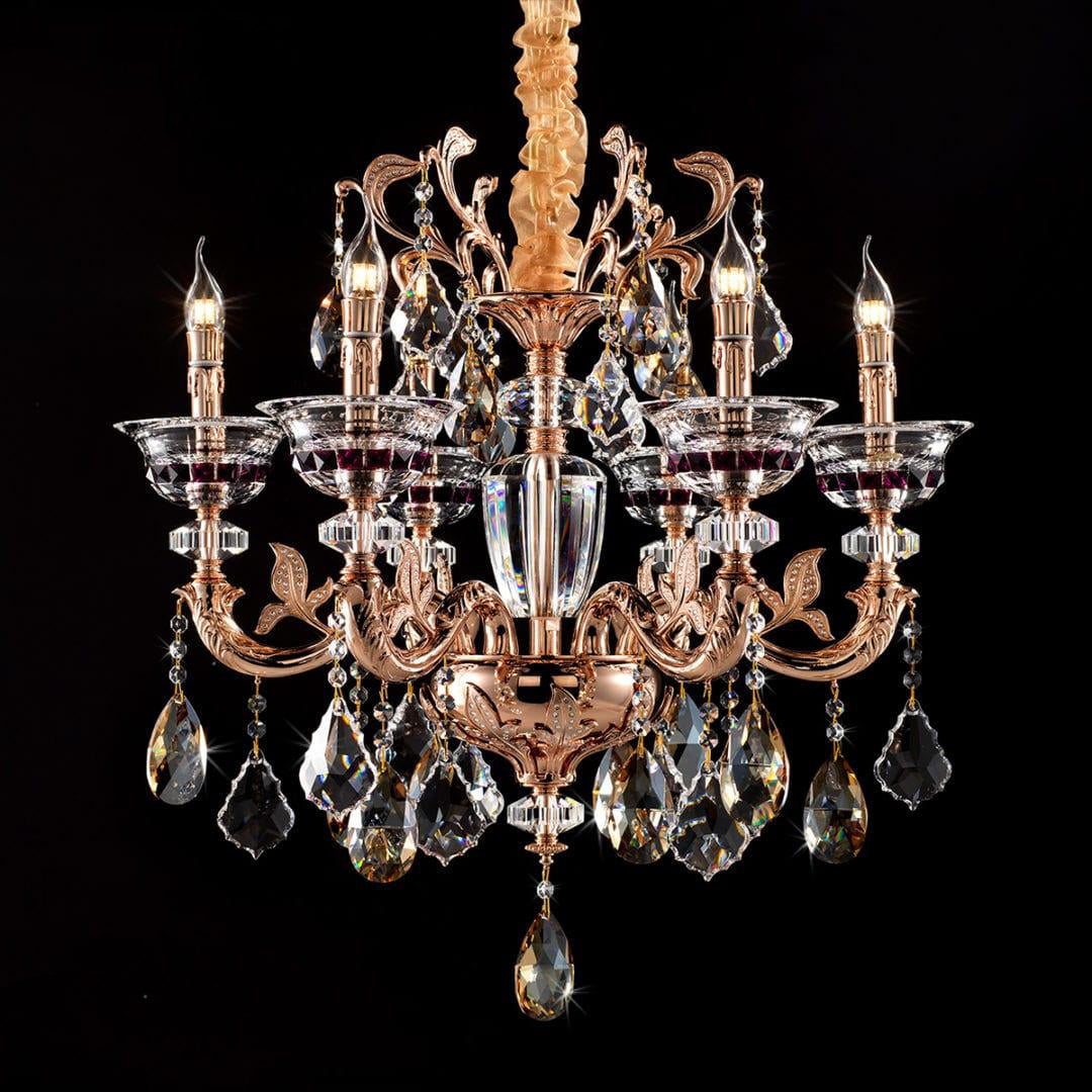 Maria Crystal Classic Chandelier 27" 6 Lights - Meet Lighting