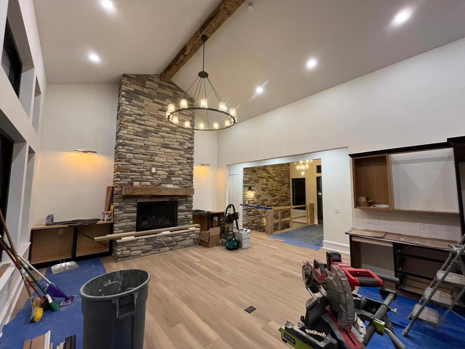 Kuseau Glass Round Chandelier 48"-MEET LIGHTING