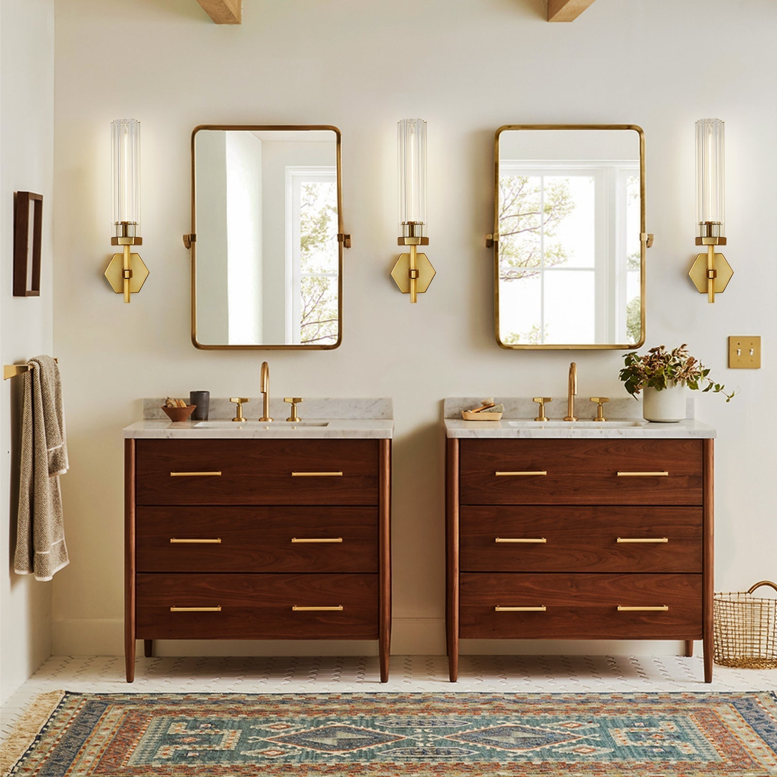 Lambert Hexagonal Sconce-Meet Lighting