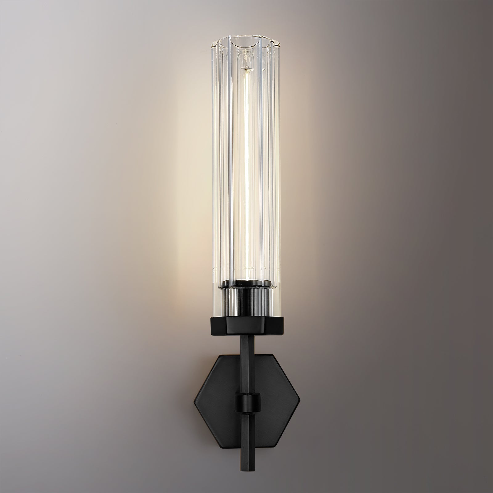 Lambert Hexagonal Sconce-Meet Lighting