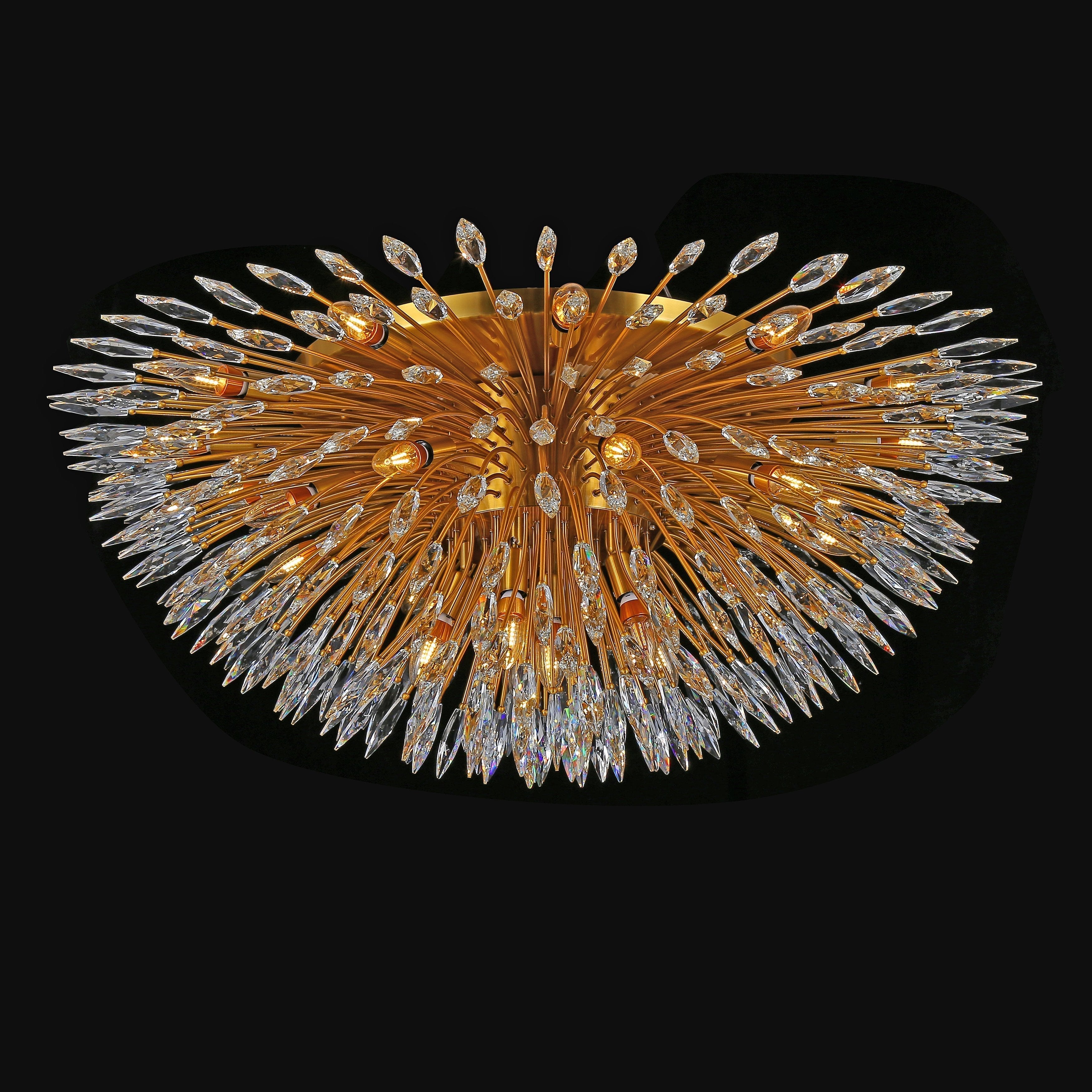 Lily Starburst Crystal Sputnik Flushmount-Meet Lighting