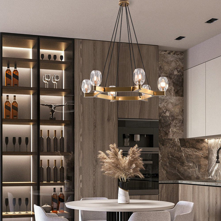 Linna Crystal Round Chandelier-MEET LIGHTING
