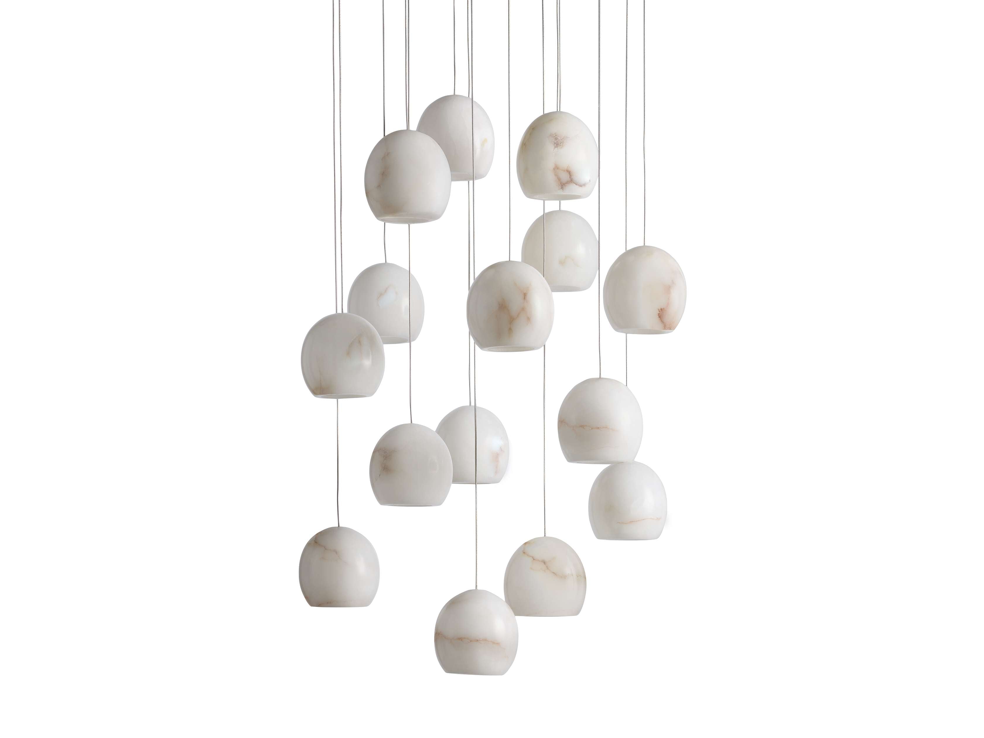 MAEVA ALABASTER ROUND CHANDELIER 13'' 21'' 36''-MEET LIGHTING