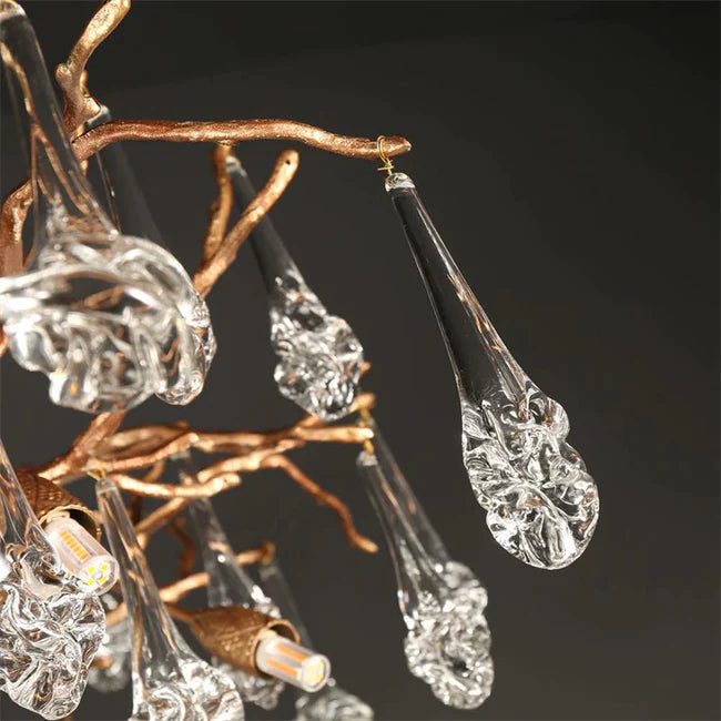 Modern Branch Chandelier Drop Flower D 39.3"