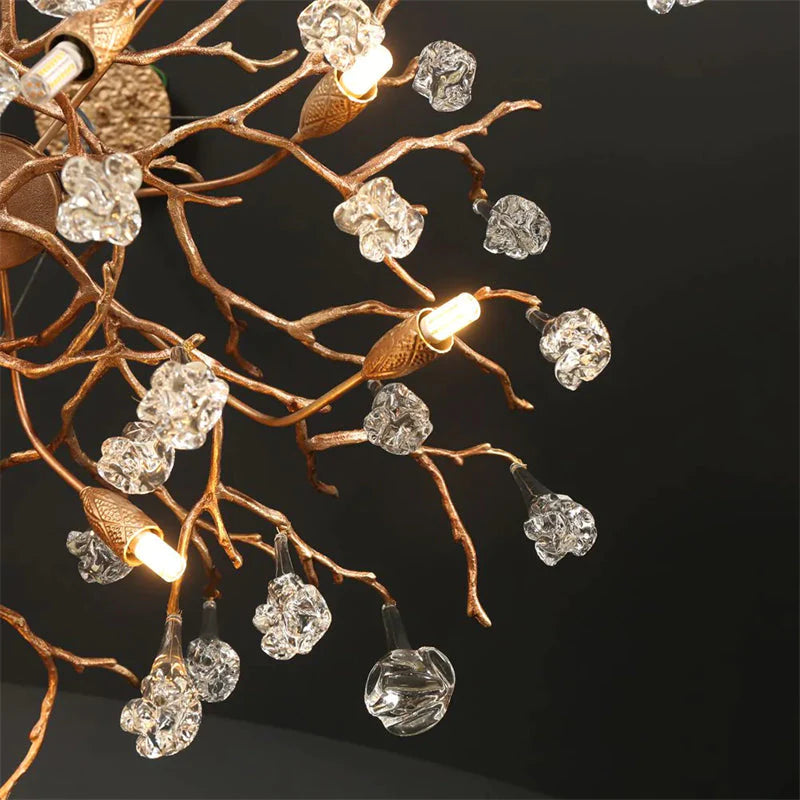 Modern Branch Chandelier Drop Flower D 39.3"