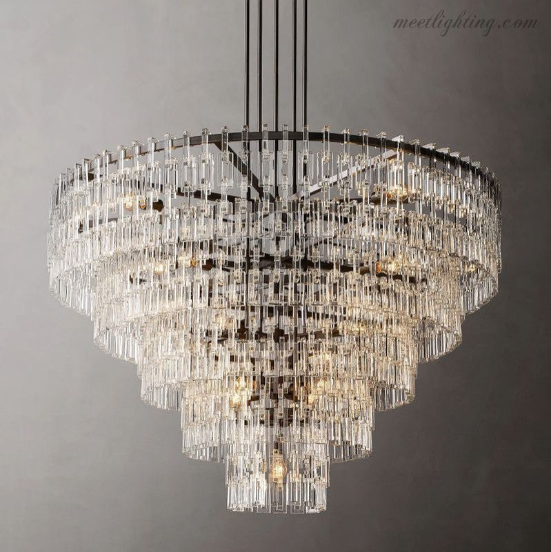 Marignan Five-Tier Round Chandelier 60"-MEET LIGHTING