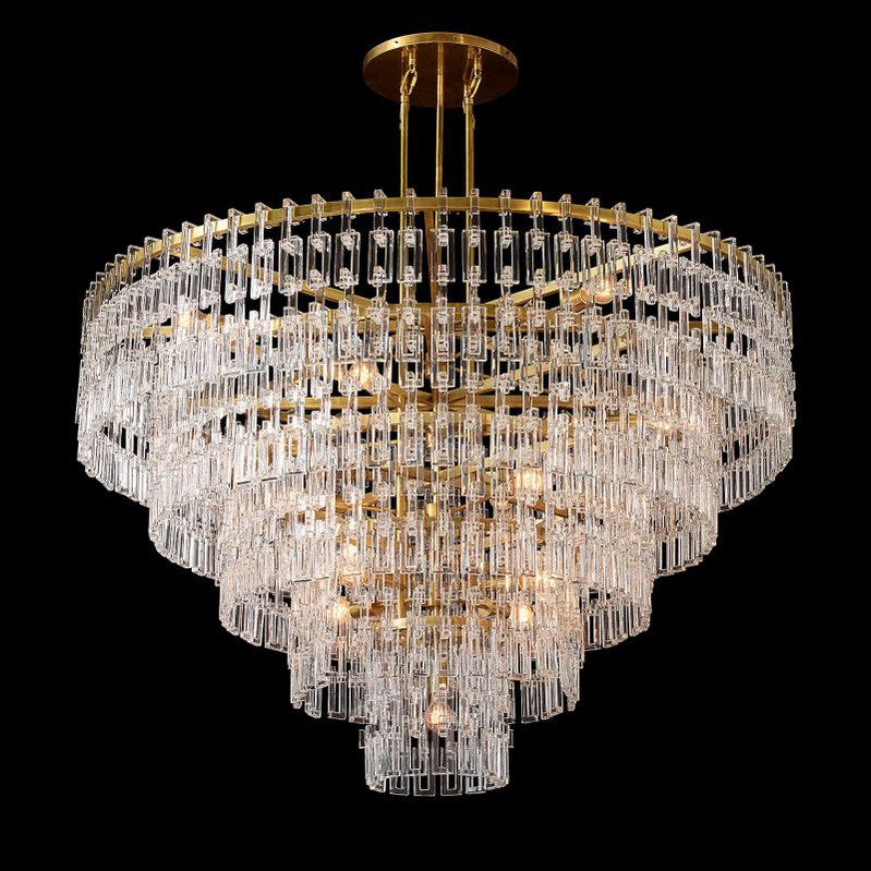 Marignan Five-Tier Round Chandelier 60"-MEET LIGHTING