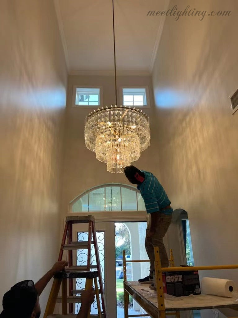 Marignan Five-Tier Round Chandelier 60"-MEET LIGHTING