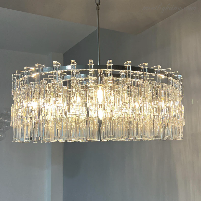 Marignan Round Chandelier 48"-MEET LIGHTING