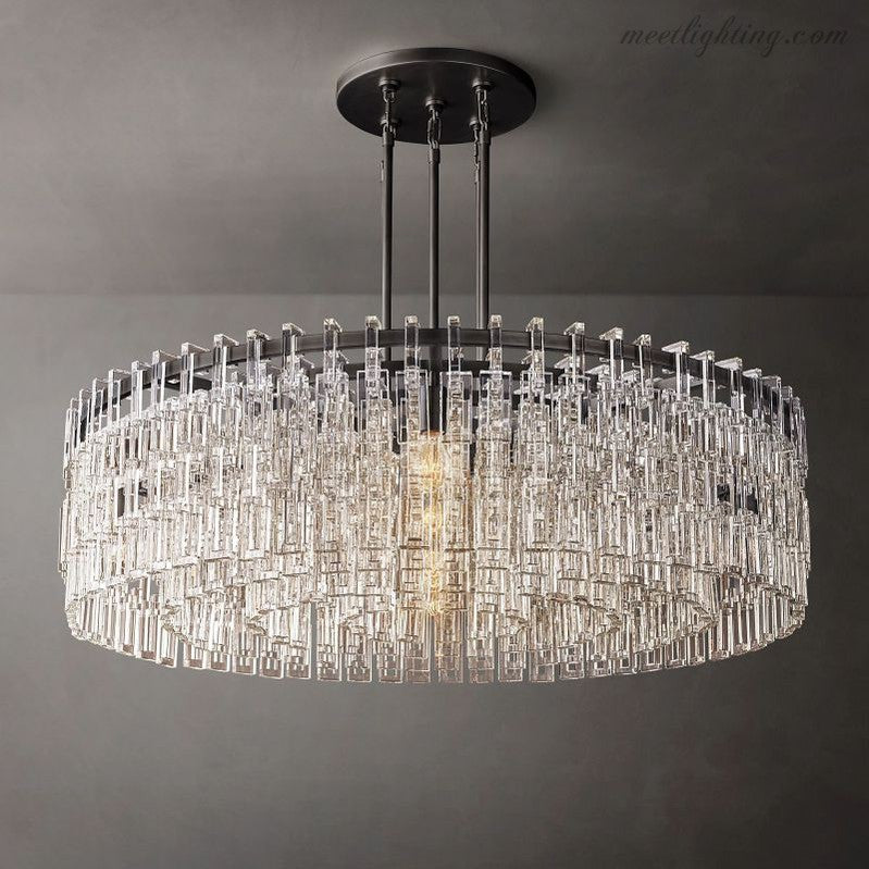 Marignan Round Chandelier 48"-MEET LIGHTING