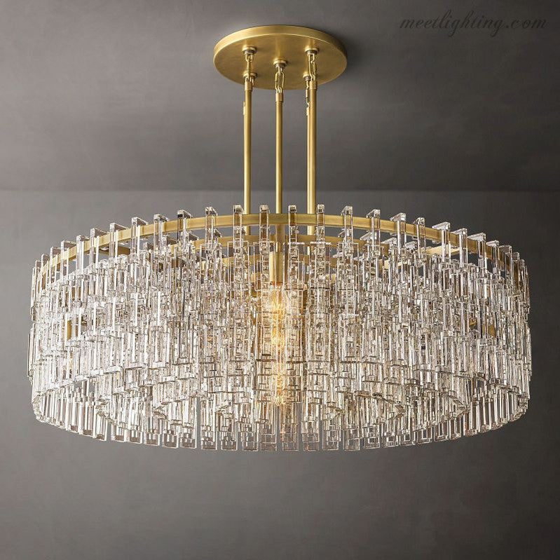 Marignan Round Chandelier 48"-MEET LIGHTING