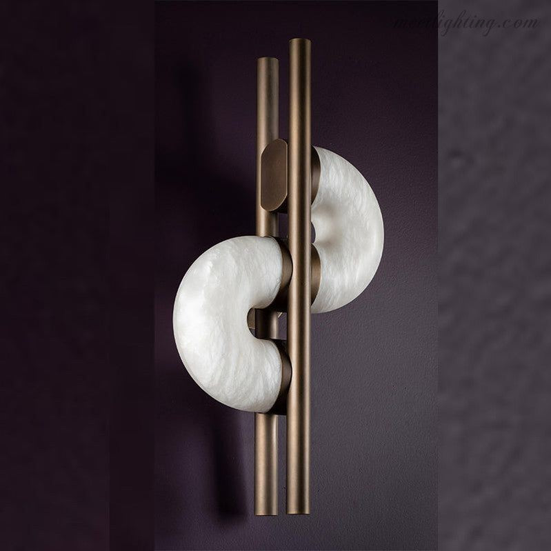 Modern Alabaster Global Wall Light-Meet Lighting