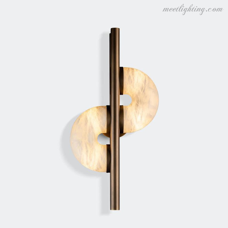 Modern Alabaster Global Wall Light-Meet Lighting