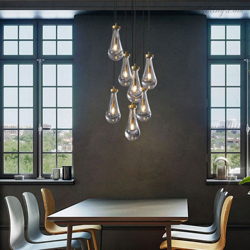 Modern Luxury Raindrop Round Chandelier-MEET LIGHTING