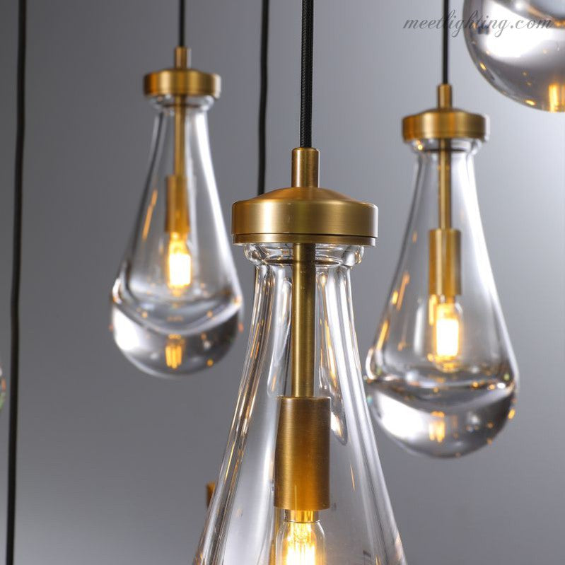 Modern Luxury Raindrop Round Chandelier-MEET LIGHTING