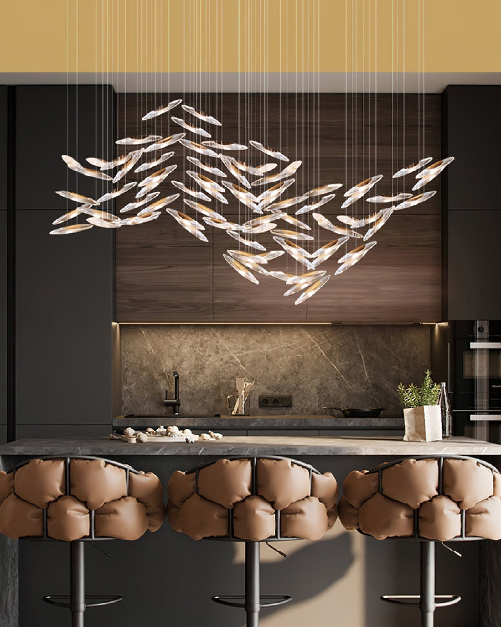 Modern Whispers Chandelier-MEET LIGHTING