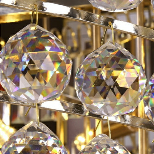 Golden Era Grand Cascade Clear Crystal Chandelier for High-ceiling-MEET LIGHTING