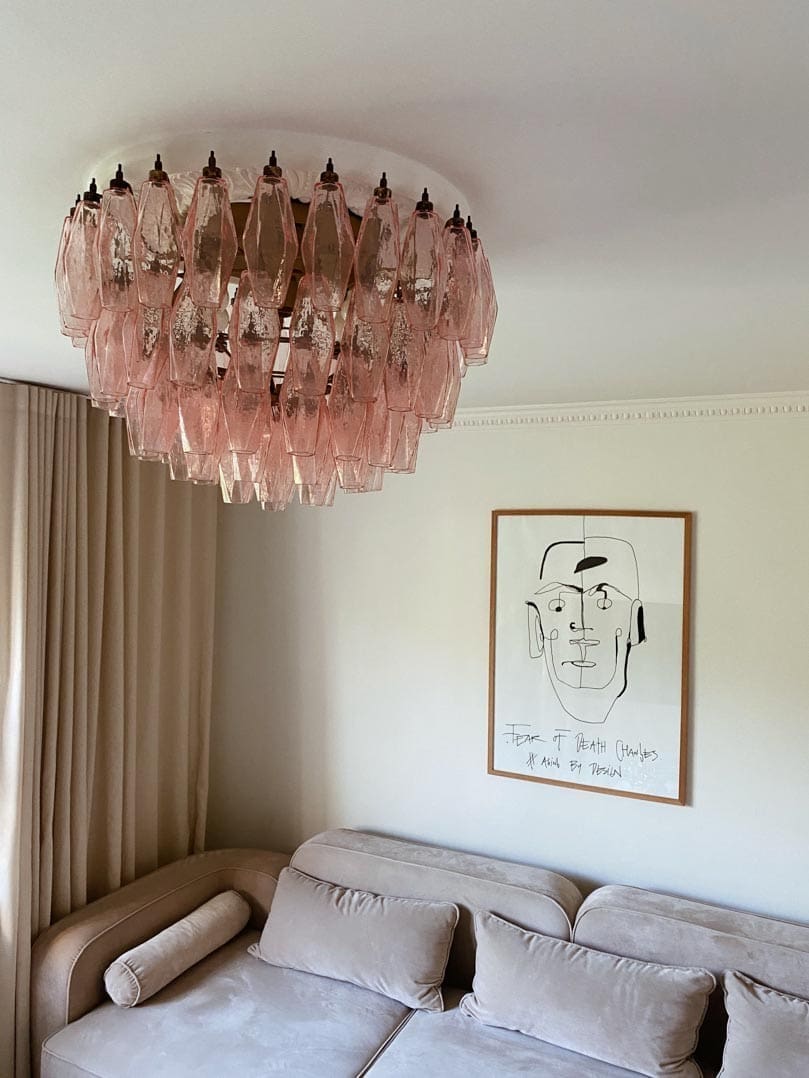 Murano Chandelier – Poliedri – 84 glasses by Meetlighting