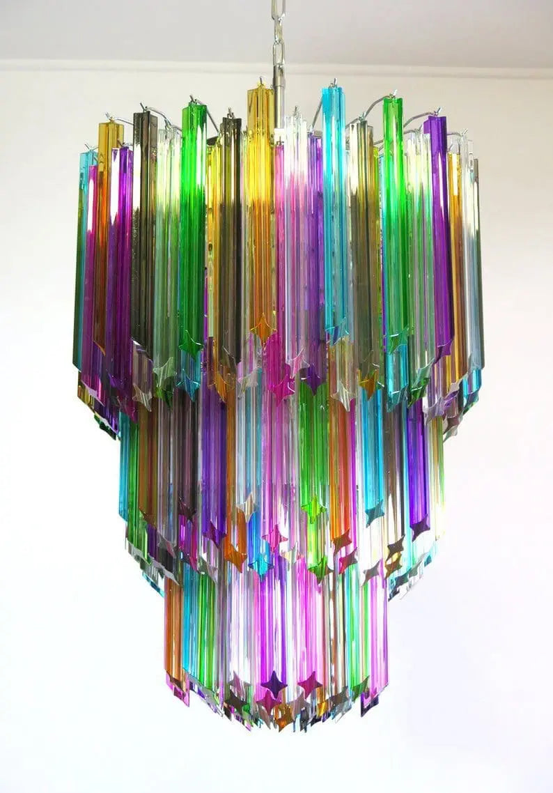 Murano Chandelier – 184 prisms – Multi by Meetlighting