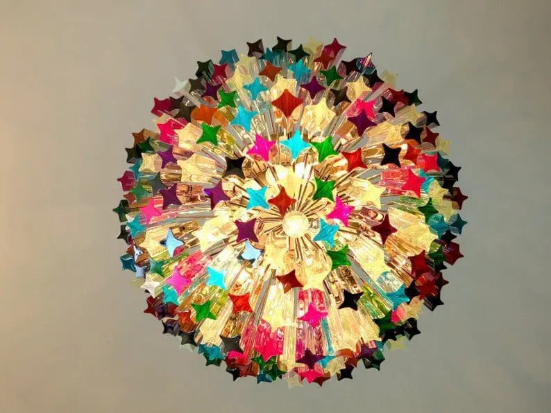 Murano Chandelier – 184 prisms – Multi by Meetlighting