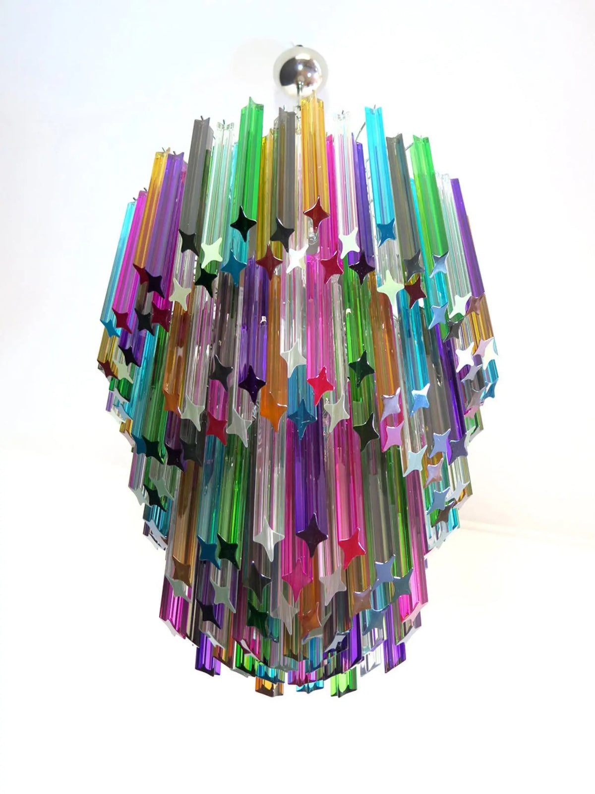 Murano Chandelier – 184 prisms – Multi by Meetlighting