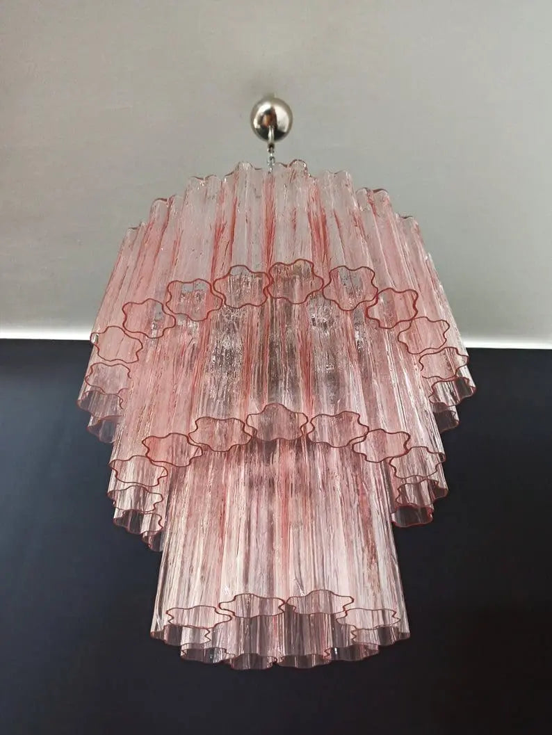 Murano Chandelier – 52 tubes – Pink
