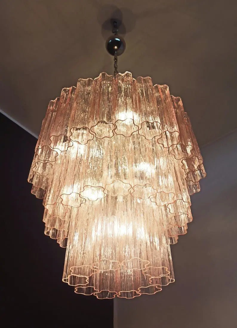 Murano Chandelier – 52 tubes – Pink