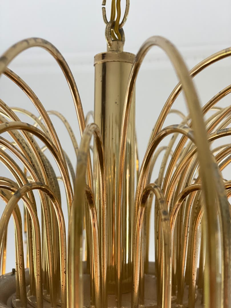 Vintage – Murano Teardrops Chandelier – 70s – Pink prisms