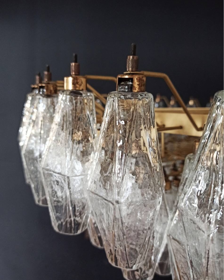 Murano Chandelier – Poliedri – 185 glass – Iridescent by Meetlighting