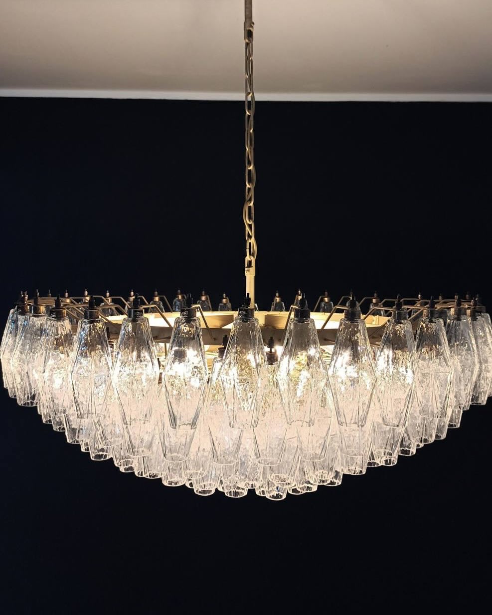 Murano Chandelier – Poliedri – 185 glass – Iridescent by Meetlighting