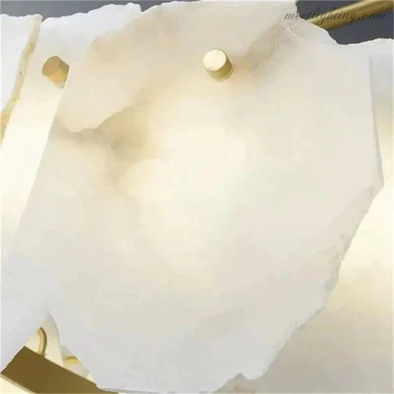 Nasile Alabaster Linear Chandelier (Rod)-MEET LIGHTING