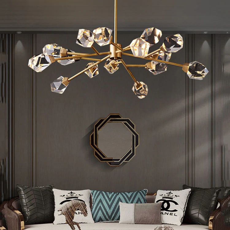 Nicole Crystal Modern Chandelier-MEET LIGHTING