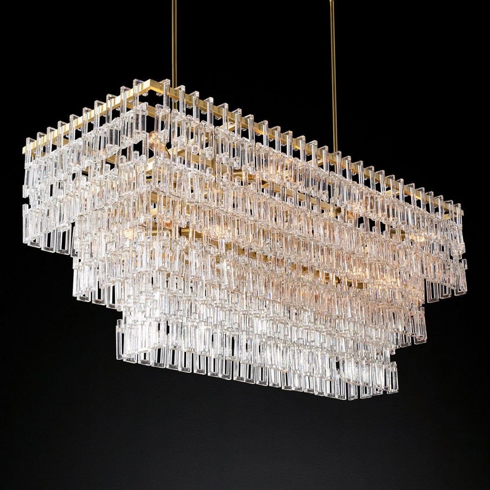 Marignan Rectangle Chandelier-MEET LIGHTING
