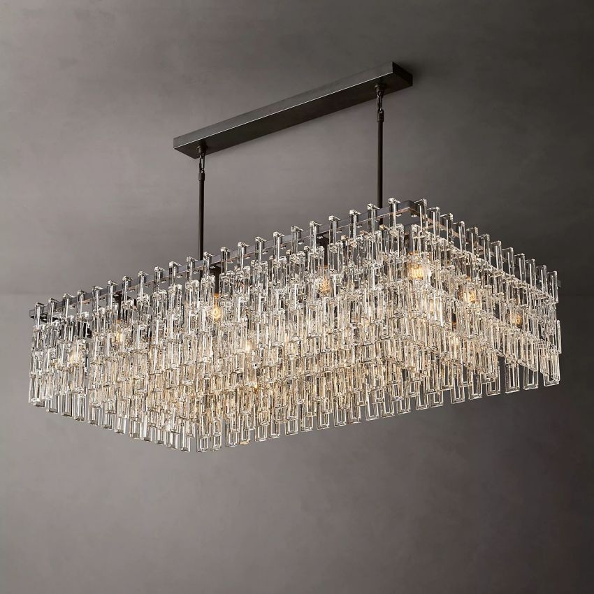 Marignan Rectangle Chandelier-MEET LIGHTING