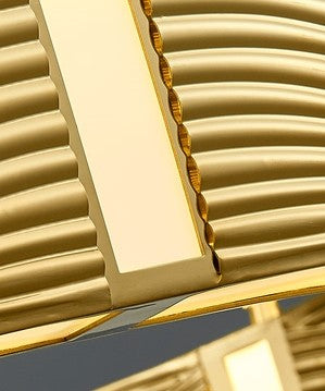 Nordic Light Luxury Chrome/Gold 0-shaped Chandelier for Living/Dining Room-MEET LIGHTING