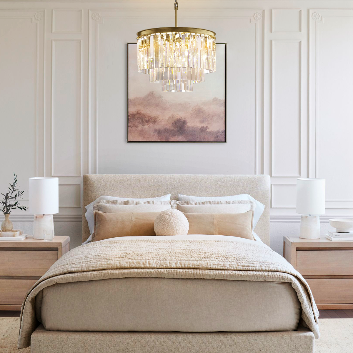 Odeom Crystal Multi-Layer Round Chandelier-MEET LIGHTING