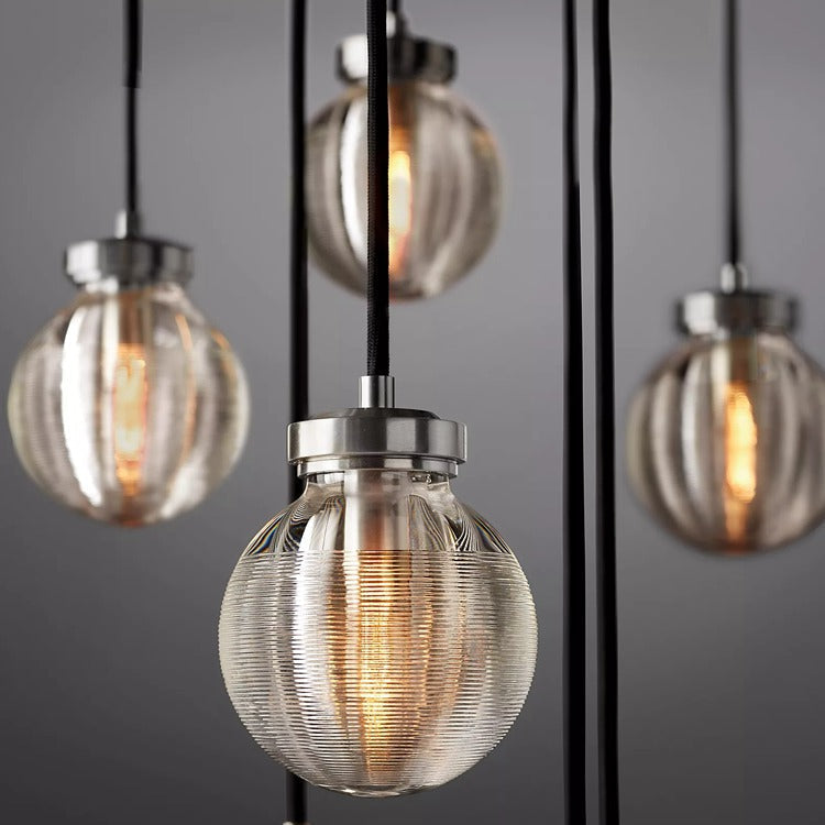 Pearl Round Chandelier-MEET LIGHTING