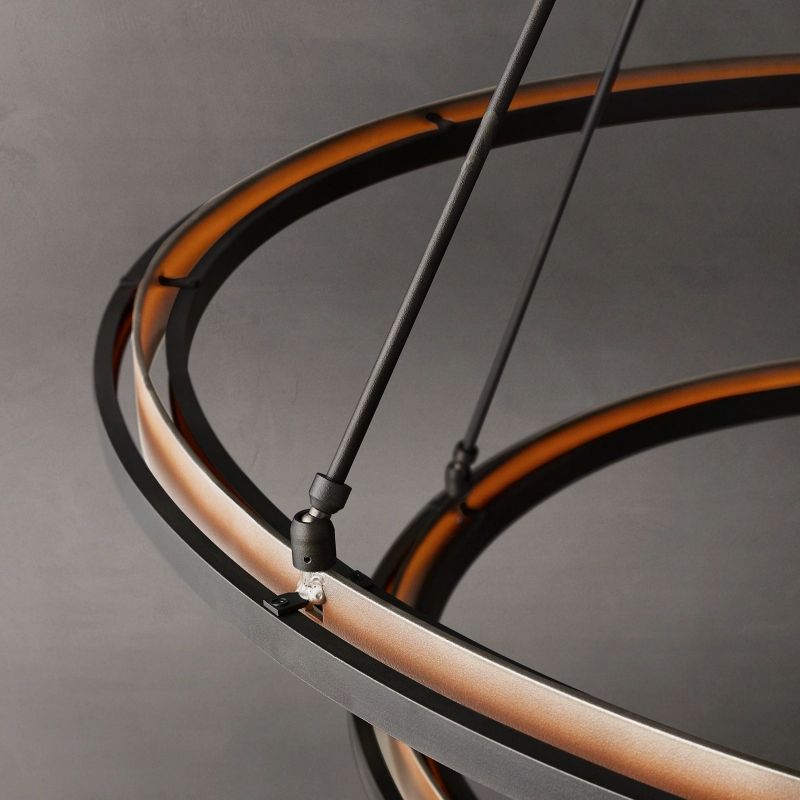 Perez Two-Tier Round Chandelier 60"-MEET LIGHTING