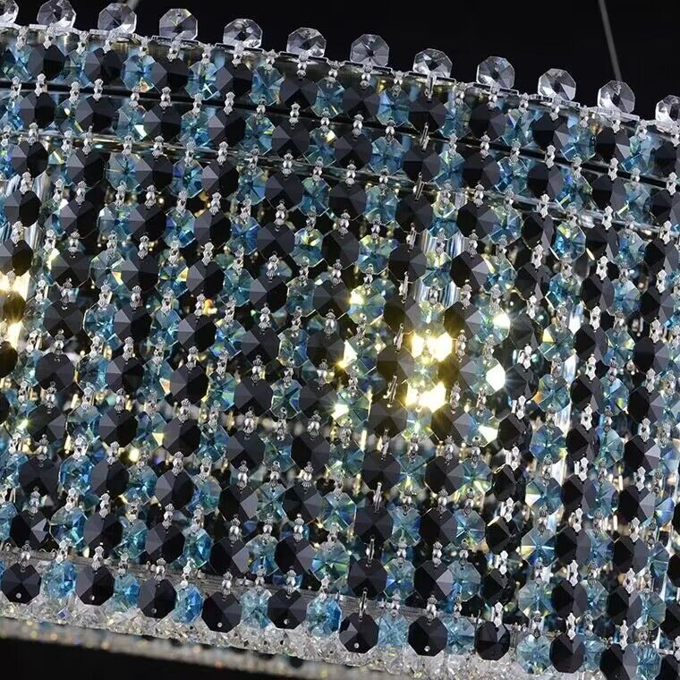 Italian Modern Light Luxury Round Crystal Chandelier Decorative Light Fixture for Living Room/Dining Room-MEET LIGHTING