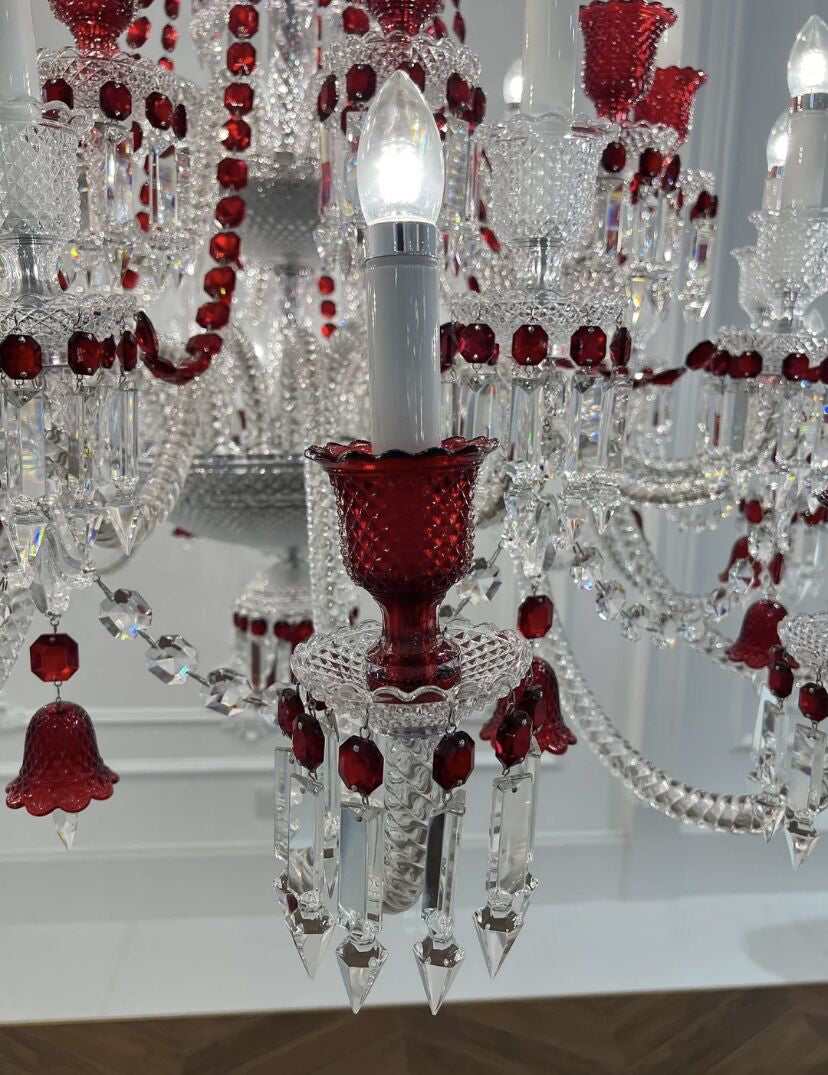 European-style Luxury Colorful Candle Crystal Oversized Chandelier Art Branch Designer Foyer/Staircase Light Fixture-MEET LIGHTING