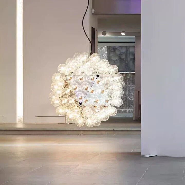 Italian Designer Creative Glass Ball Chandelier Scandinavian Dandelion Hallway/Entryway/Staircase Light Fixture-MEET LIGHTING