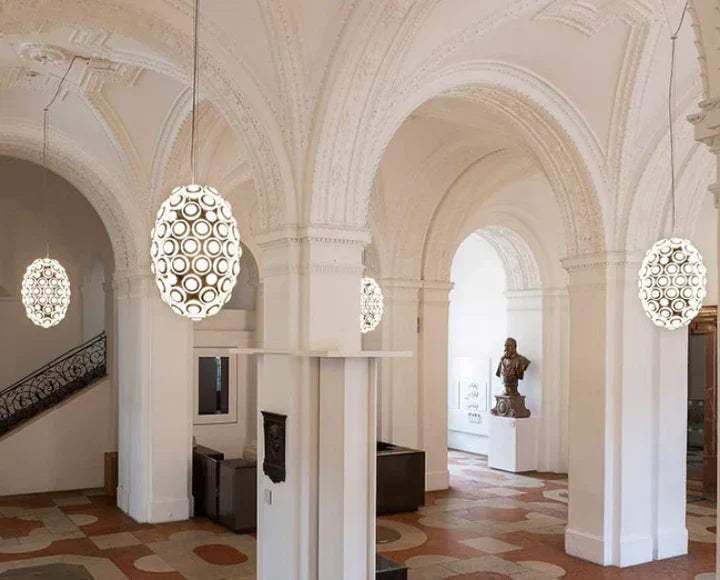 Modern Art Egg-shaped Chandelier Iconic Eyes LED Pendant Light For Dining Room/Living Room-MEET LIGHTING