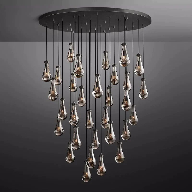 Rain Round Chandelier 60"