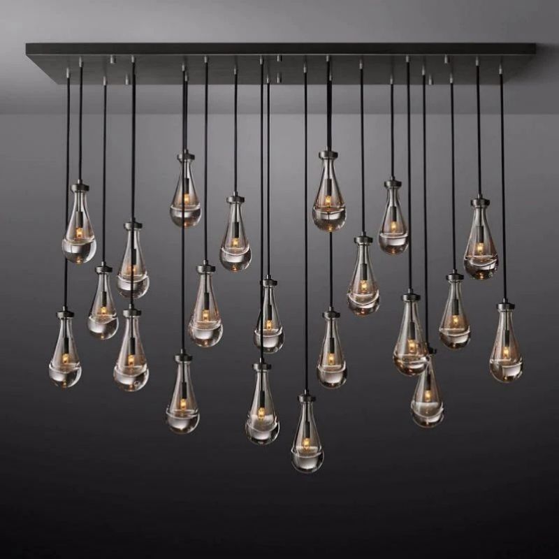 Rain Rectangular Chandelier 72"