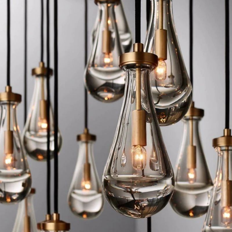 Rain Rectangular Chandelier 72"