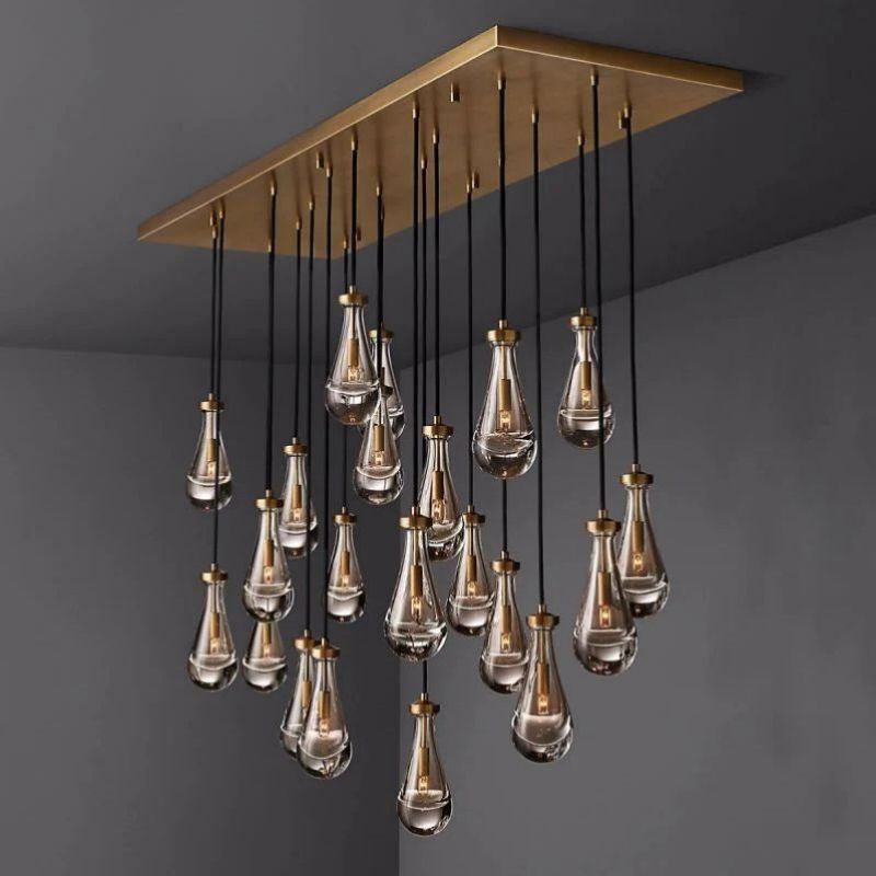 Rain Rectangular Chandelier 72"