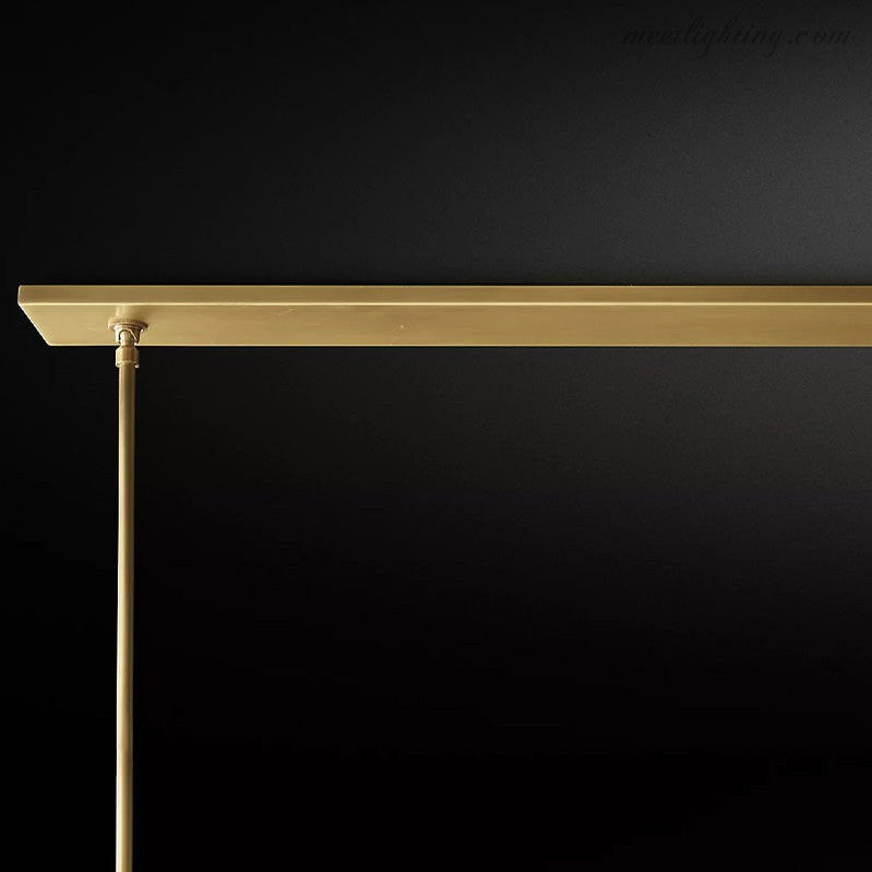 Ravelle Linear Chandelier Art Blown Glass 71"-MEET LIGHTING