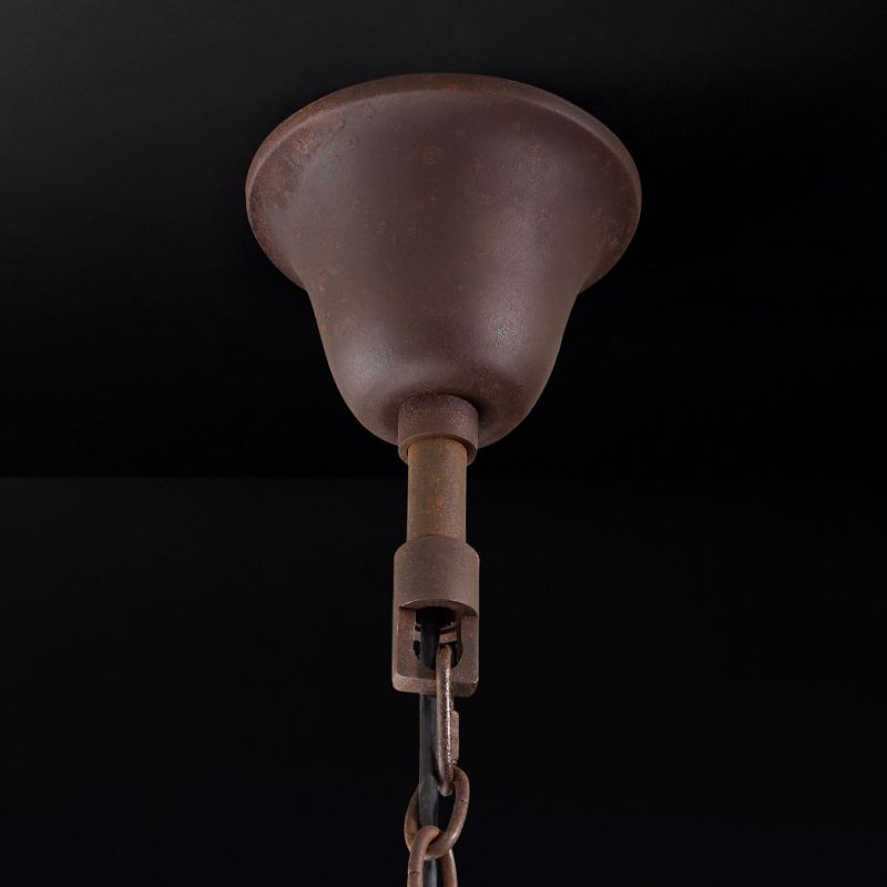 Rococo Iron & Crystal Round Chandelier 33"-MEET LIGHTING