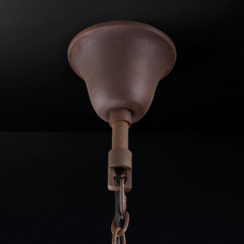 Rococo Iron & Crystal Round Chandelier 40"-MEET LIGHTING