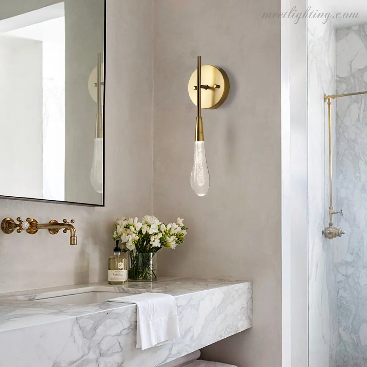 SOLITAIRE MODERN WALL SCONCE 5"W-Meet Lighting